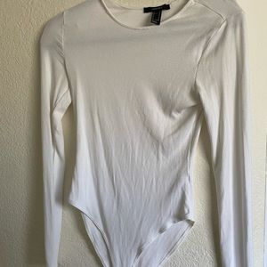white forever 21 bodysuit